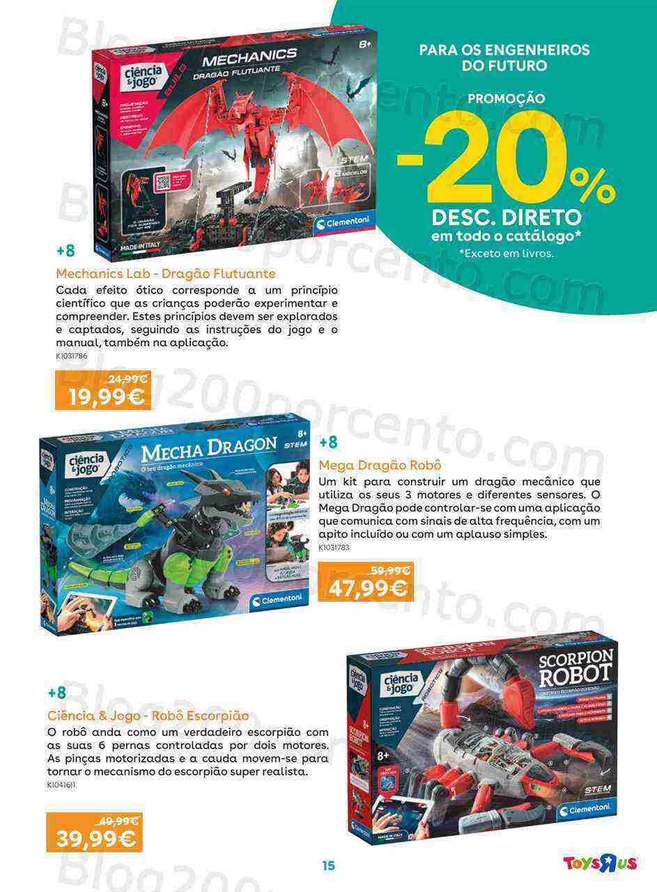 Antevisão Folheto TOYSRUS Especial Ciências e Arte Promoções de 1 a 19 março