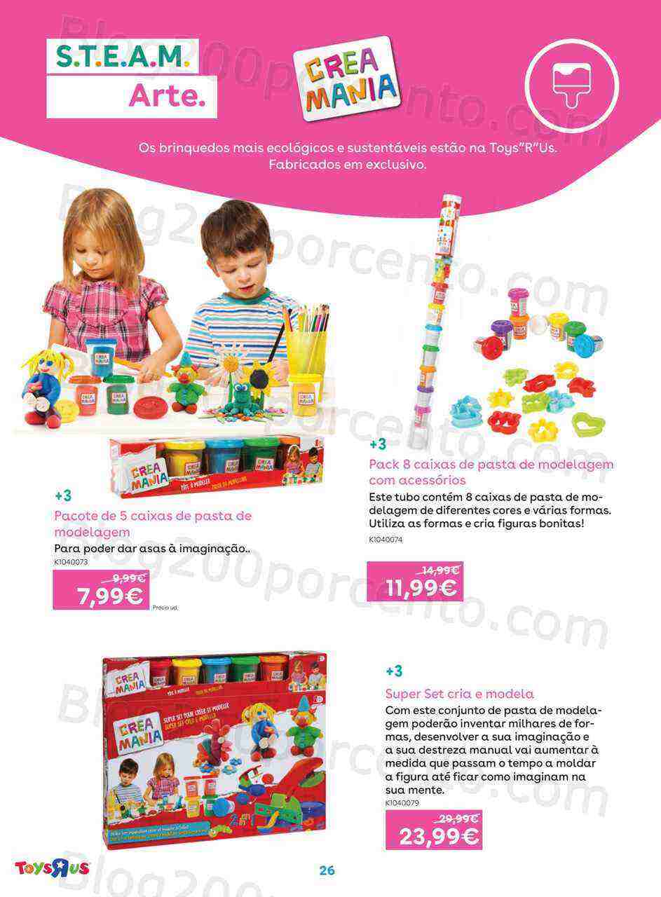 Antevisão Folheto TOYSRUS Especial Ciências e Arte Promoções de 1 a 19 março