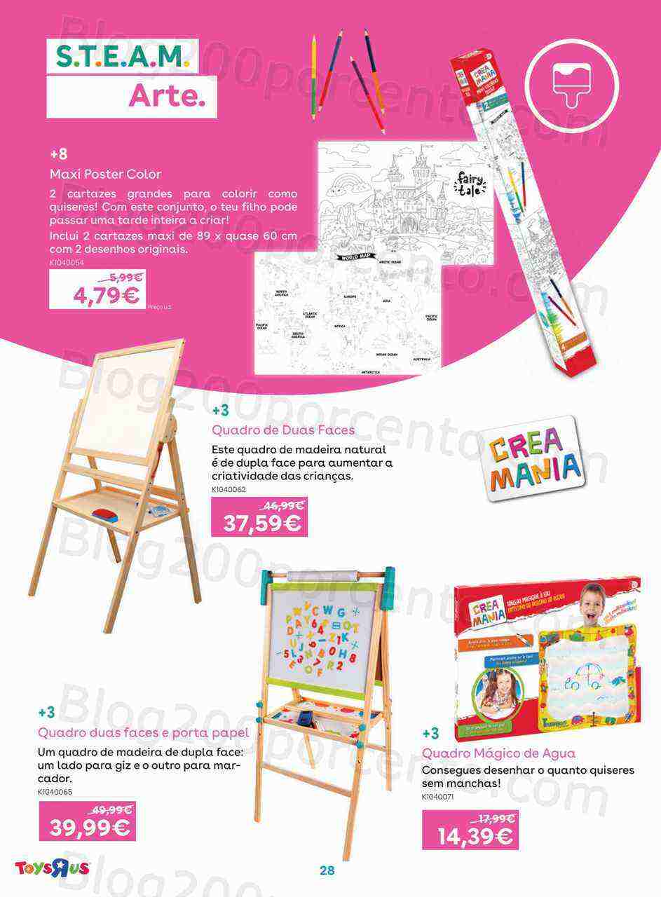 Antevisão Folheto TOYSRUS Especial Ciências e Arte Promoções de 1 a 19 março