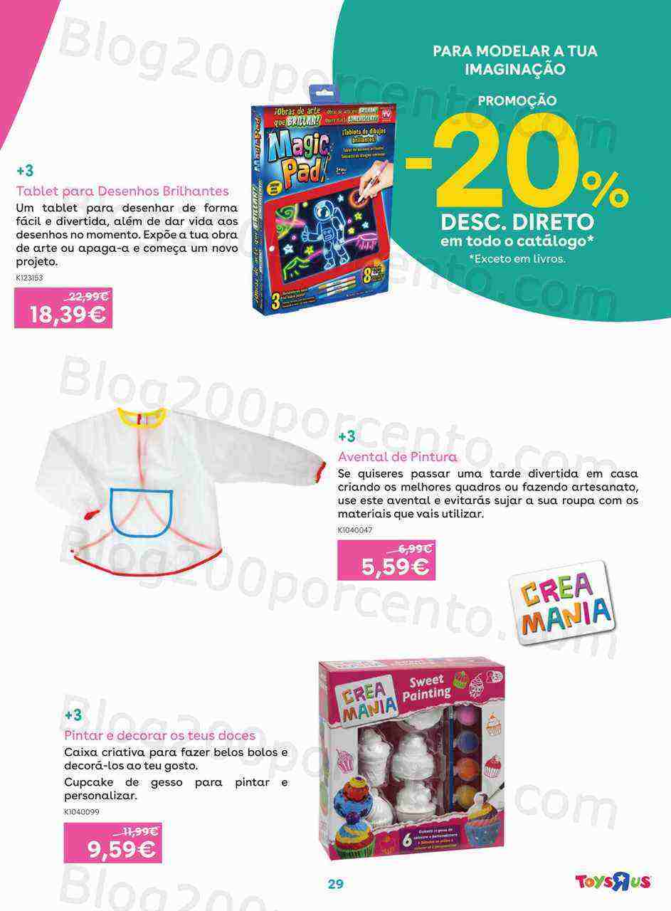 Antevisão Folheto TOYSRUS Especial Ciências e Arte Promoções de 1 a 19 março