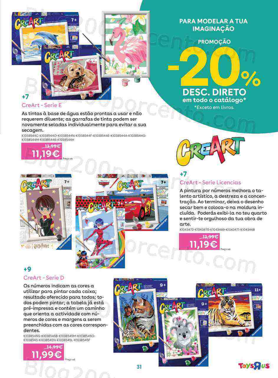 Antevisão Folheto TOYSRUS Especial Ciências e Arte Promoções de 1 a 19 março