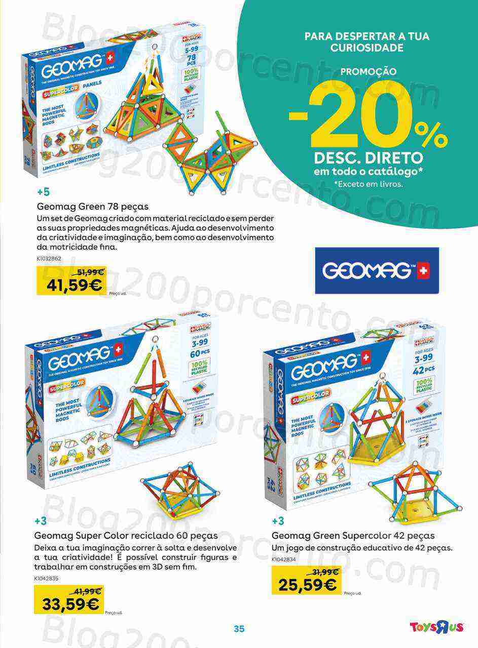 Antevisão Folheto TOYSRUS Especial Ciências e Arte Promoções de 1 a 19 março