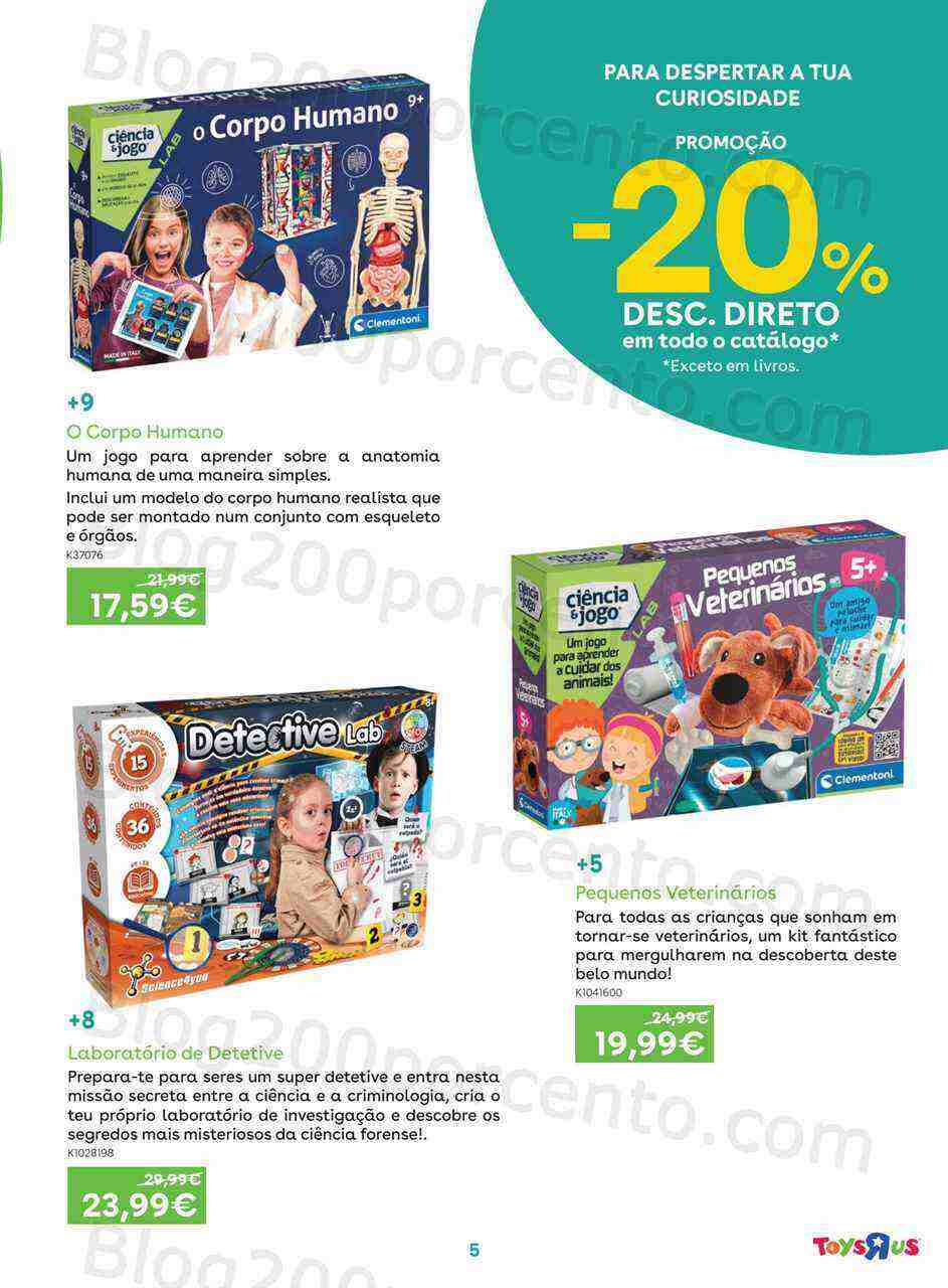 Antevisão Folheto TOYSRUS Especial Ciências e Arte Promoções de 1 a 19 março