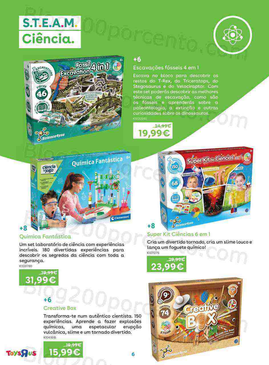 Antevisão Folheto TOYSRUS Especial Ciências e Arte Promoções de 1 a 19 março