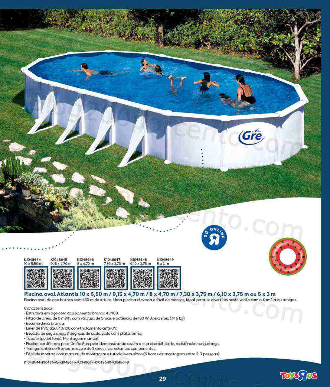Antevisão Folheto TOYSRUS Piscinas Promoções de 17 maio a 31 julho