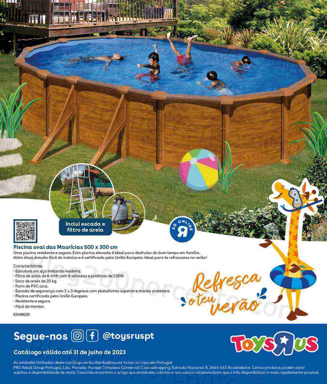 Antevisão Folheto TOYSRUS Piscinas Promoções de 17 maio a 31 julho