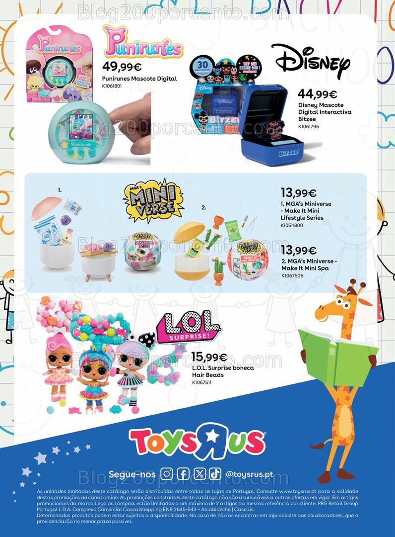 Antevisão Folheto TOYSRUS Regresso às Aulas Promoções de 29 agosto a 22 setembro