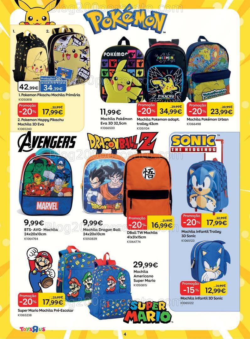 Antevisão Folheto TOYSRUS Regresso às Aulas Promoções de 29 agosto a 22 setembro