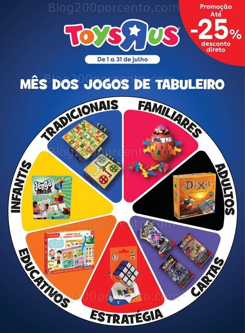 Antevisão Folheto TOYSRUS Jogos Tabuleiro Promoções até 31 julho