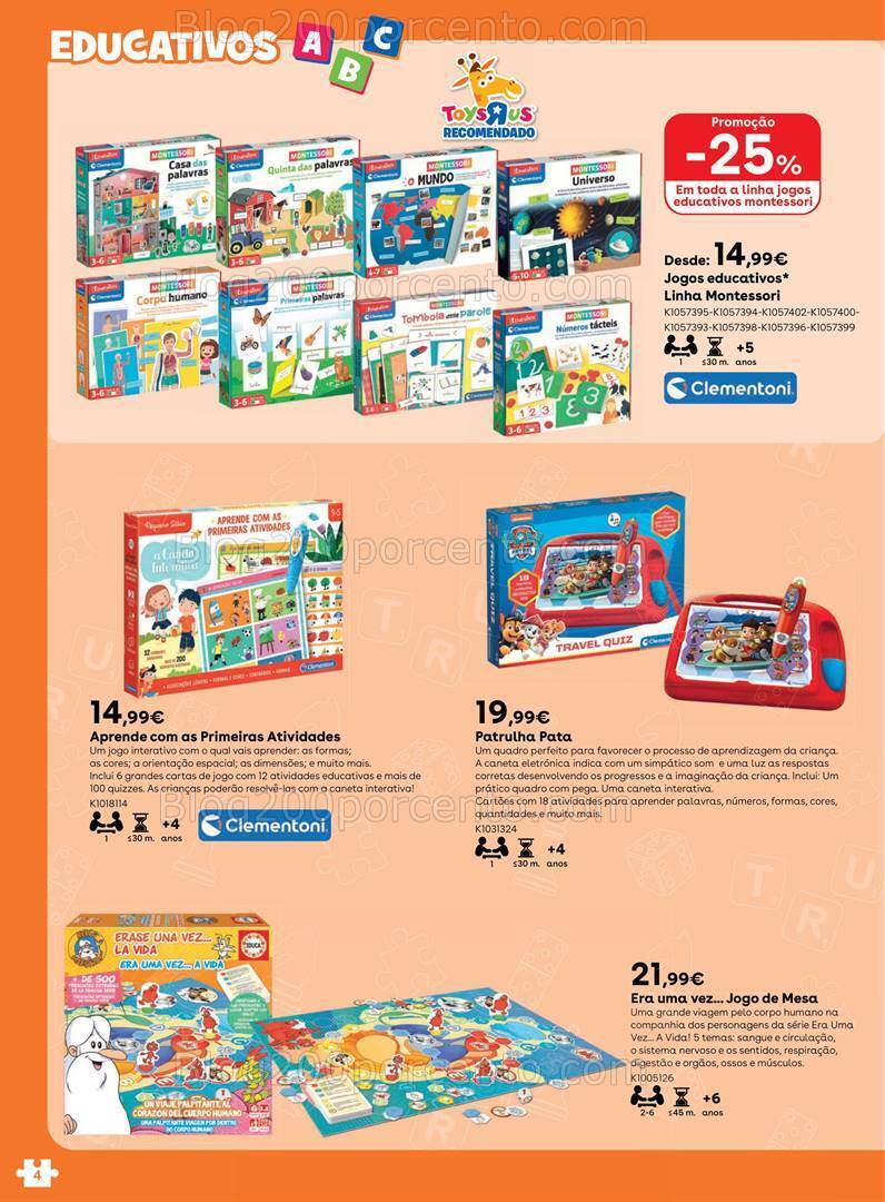 Antevisão Folheto TOYSRUS Jogos Tabuleiro Promoções até 31 julho