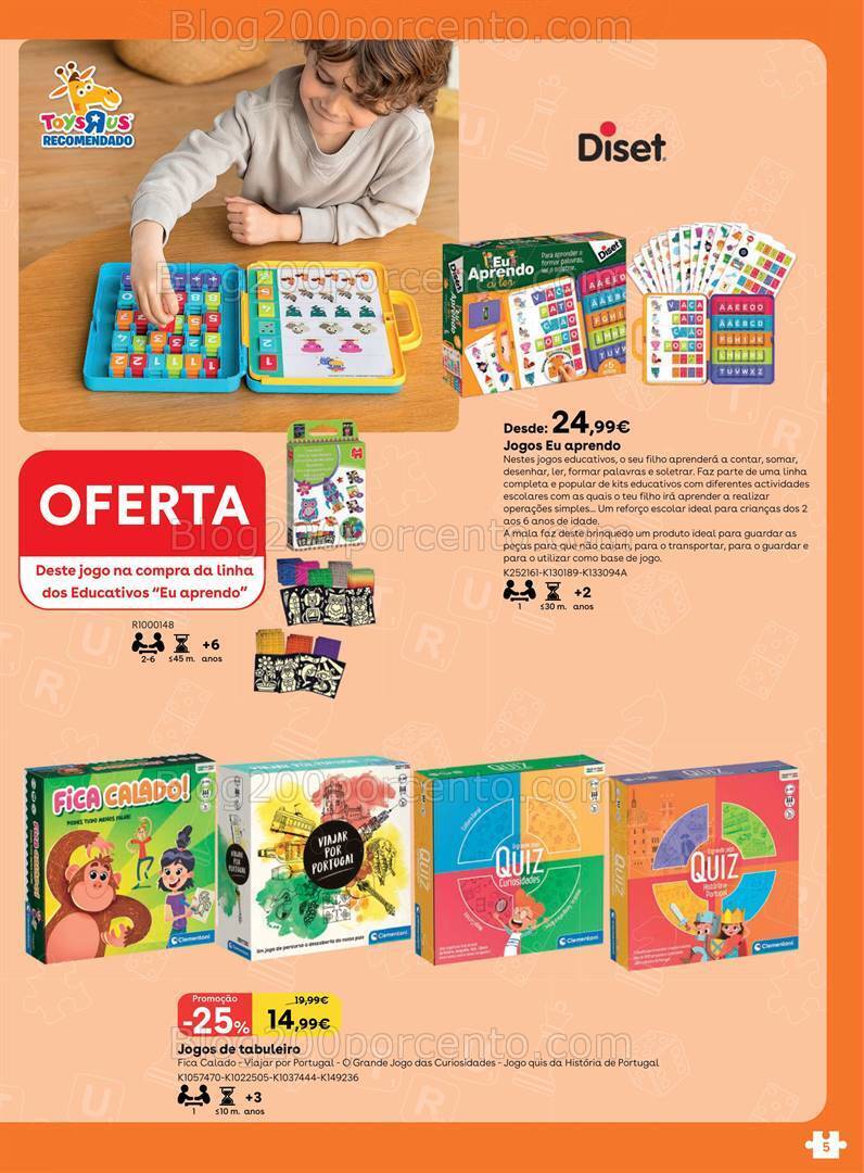Antevisão Folheto TOYSRUS Jogos Tabuleiro Promoções até 31 julho
