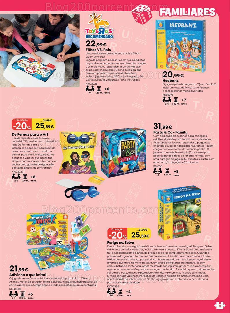 Antevisão Folheto TOYSRUS Jogos Tabuleiro Promoções até 31 julho