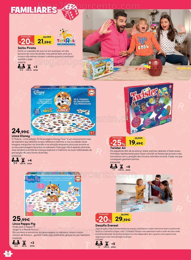 Antevisão Folheto TOYSRUS Jogos Tabuleiro Promoções até 31 julho