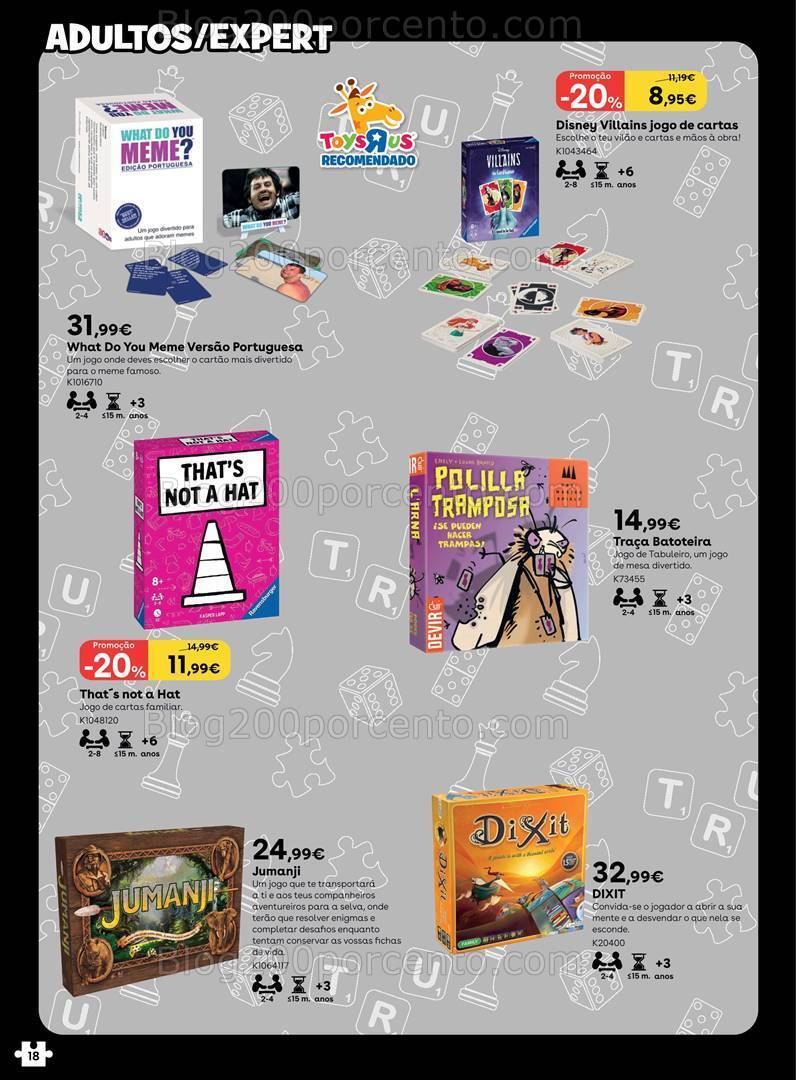 Antevisão Folheto TOYSRUS Jogos Tabuleiro Promoções até 31 julho