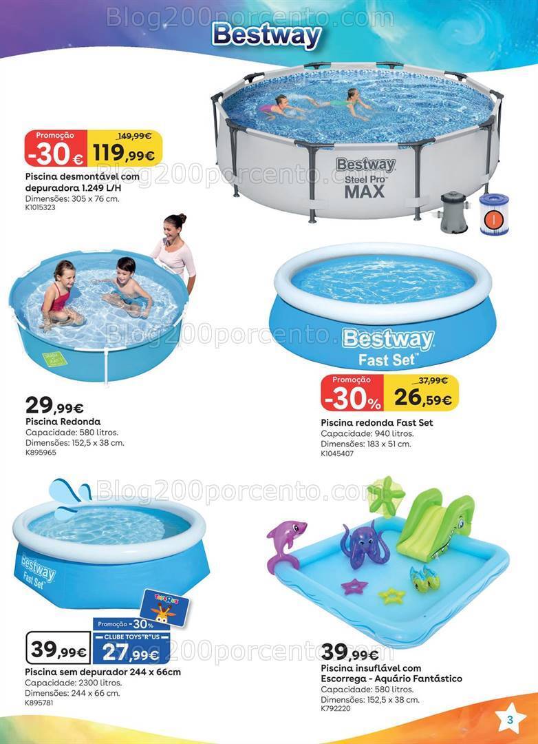 Antevisão Folheto TOYSRUS Verão Promoções de 3 a 30 junho