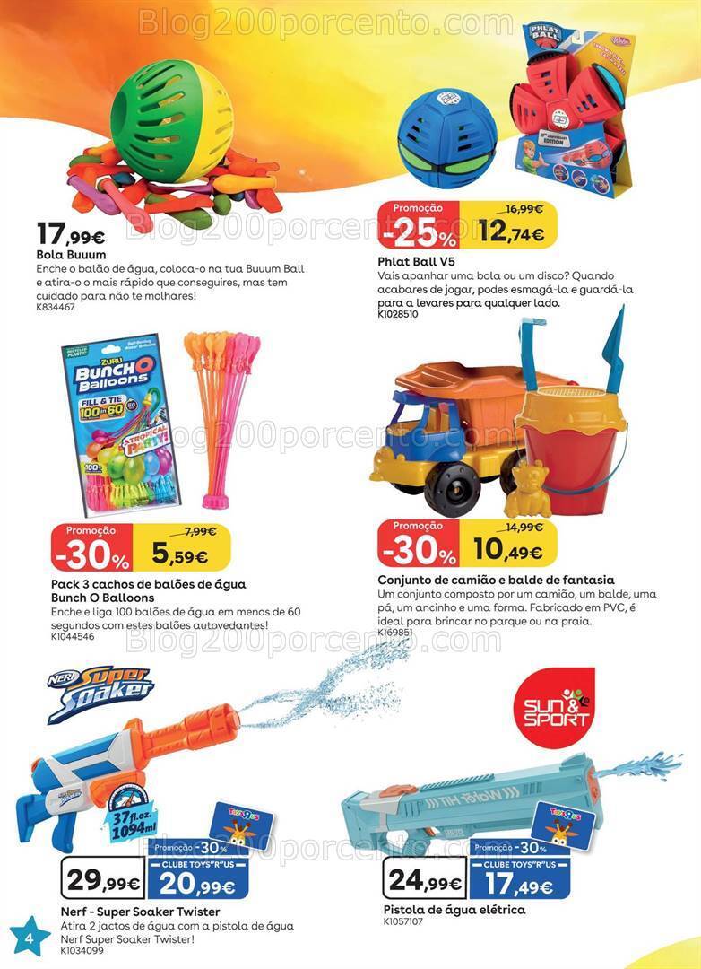 Antevisão Folheto TOYSRUS Verão Promoções de 3 a 30 junho