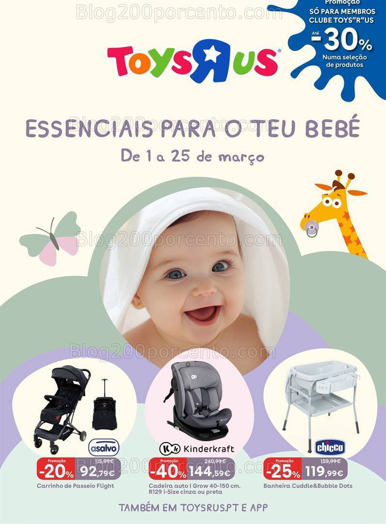 Antevisão Folheto TOYSRUS Bebé Promoções de 1 a 25 março