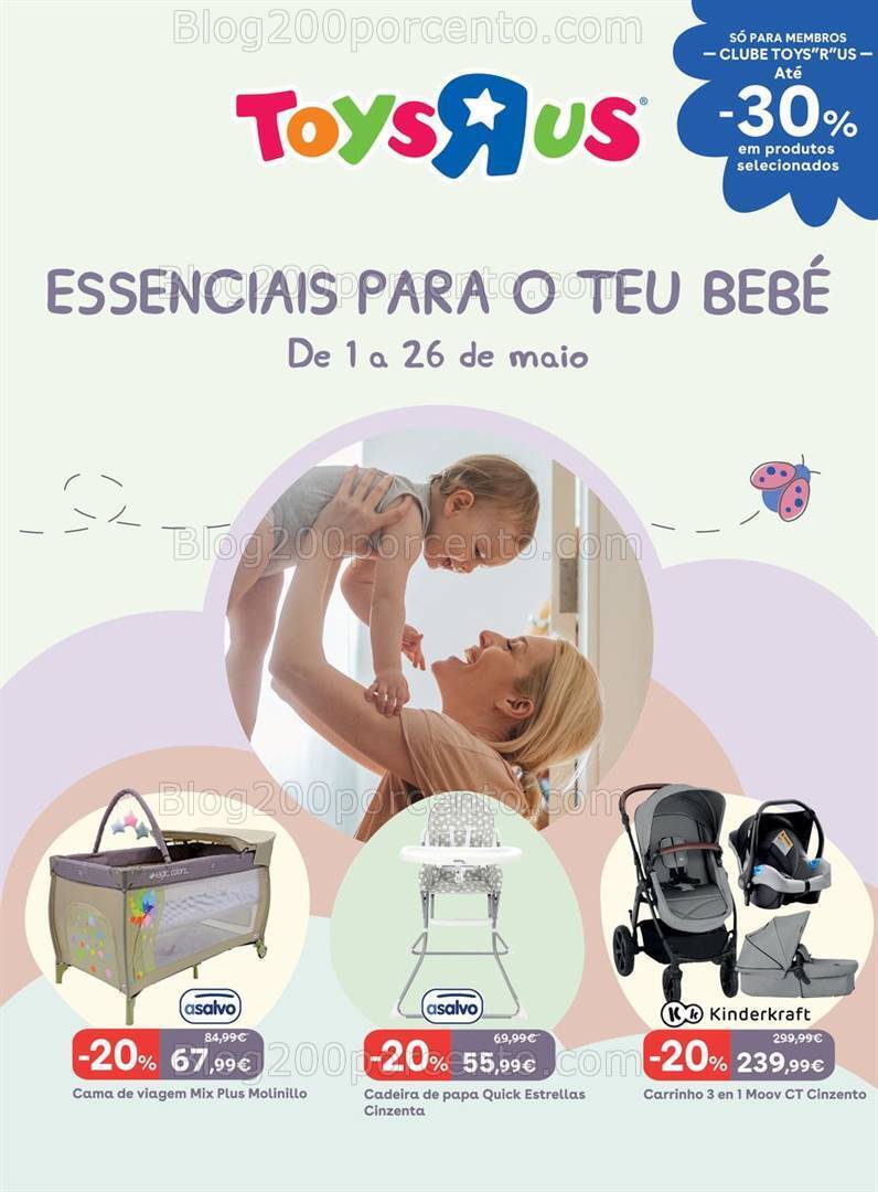 Antevisão Folheto TOYSRUS Bebé Promoções de 1 a 26 maio