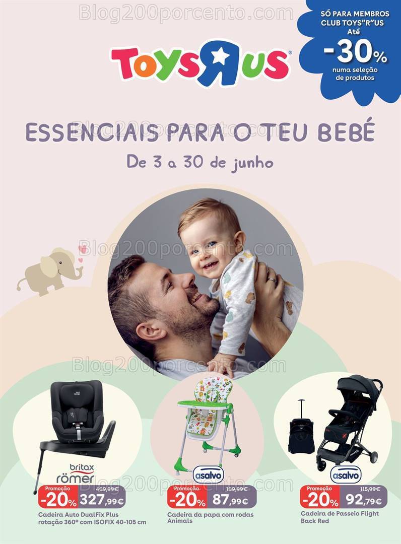 Antevisão Folheto TOYSRUS Bebé Verão Promoções de 3 a 30 junho