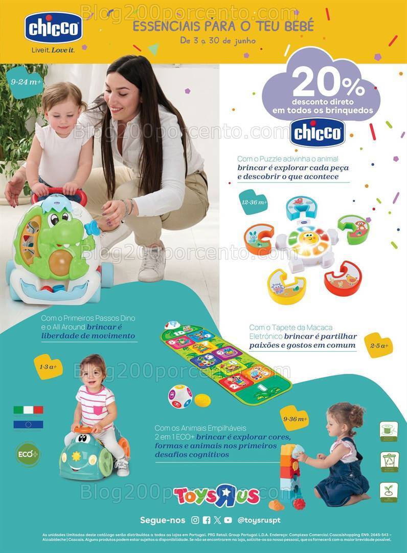 Antevisão Folheto TOYSRUS Bebé Verão Promoções de 3 a 30 junho