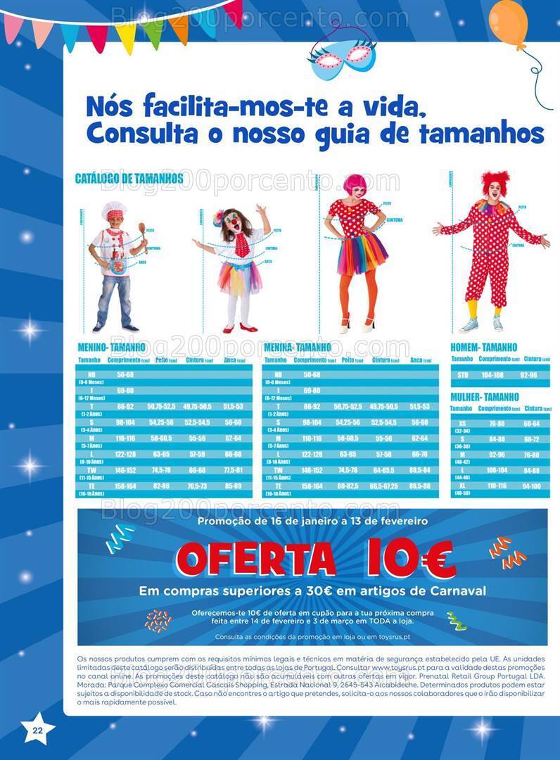 Antevisão Folheto TOYSRUS Carnaval Promoções de 16 janeiro a 13 fevereiro