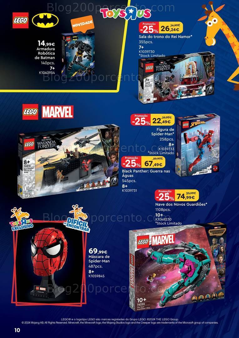 Antevisão Folheto TOYSRUS Especial Lego Promoções de 3 a 30 junho