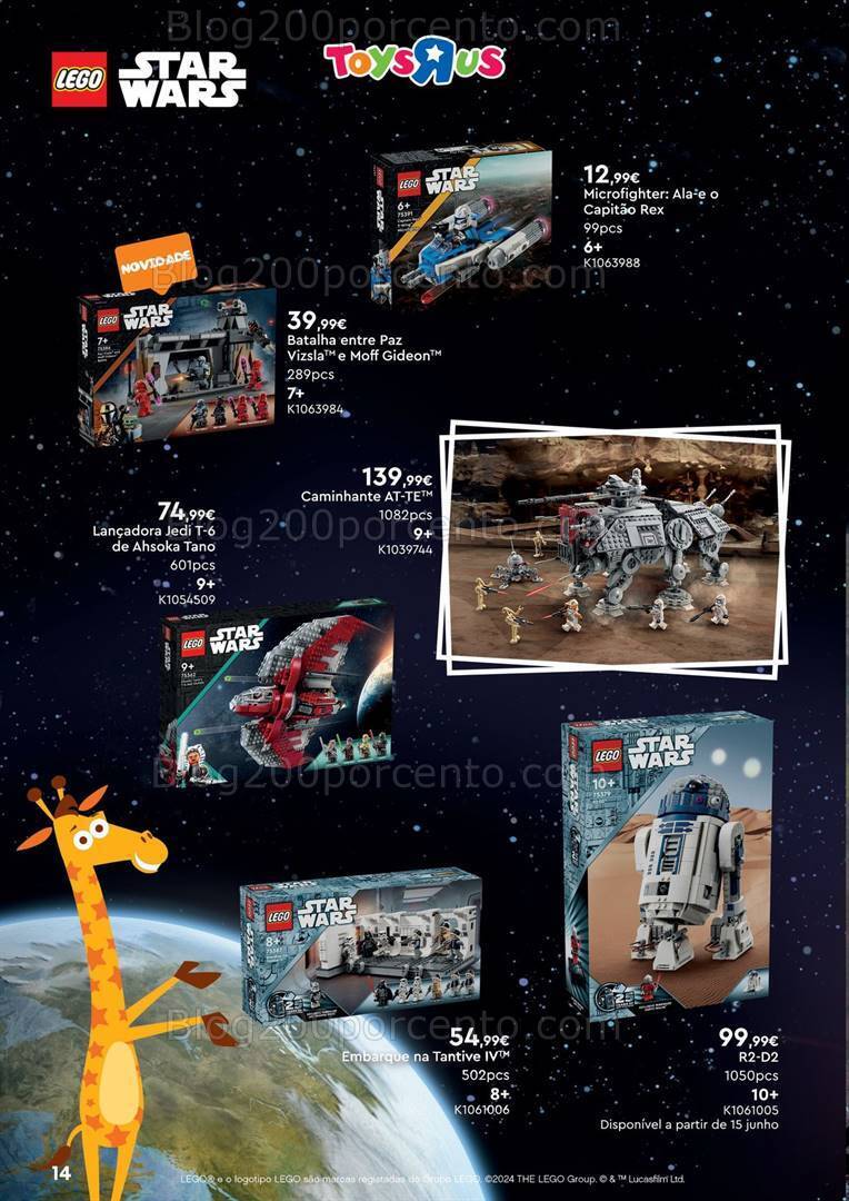 Antevisão Folheto TOYSRUS Especial Lego Promoções de 3 a 30 junho