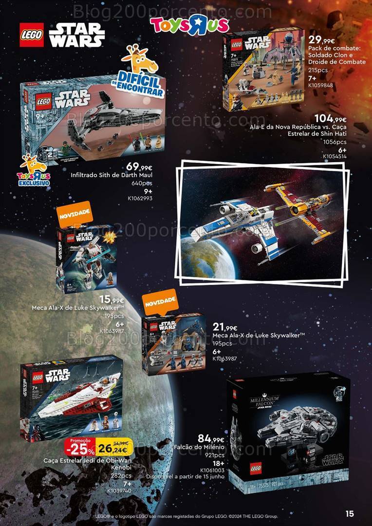 Antevisão Folheto TOYSRUS Especial Lego Promoções de 3 a 30 junho