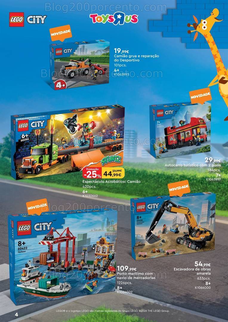 Antevisão Folheto TOYSRUS Especial Lego Promoções de 3 a 30 junho