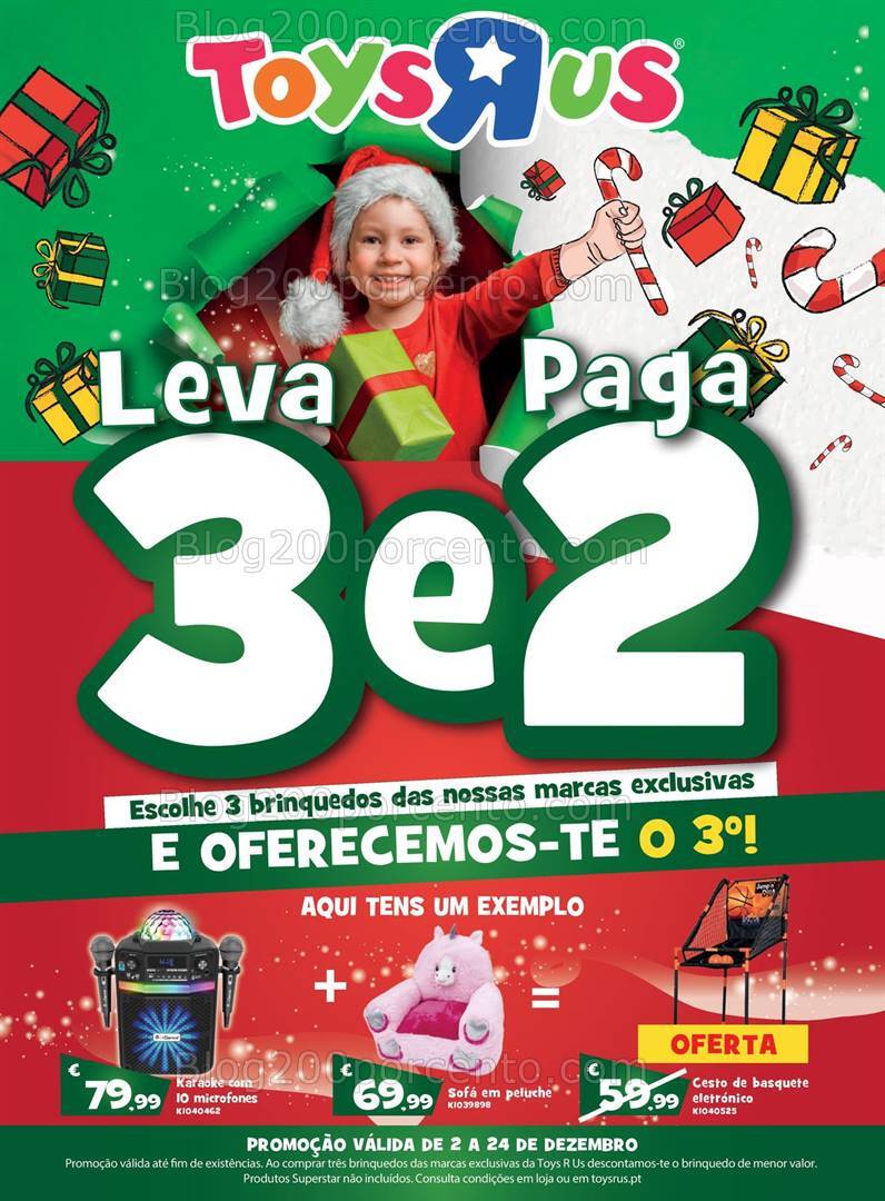 Antevisão Folheto TOYSRUS Natal Promoções de 2 a 24 dezembro