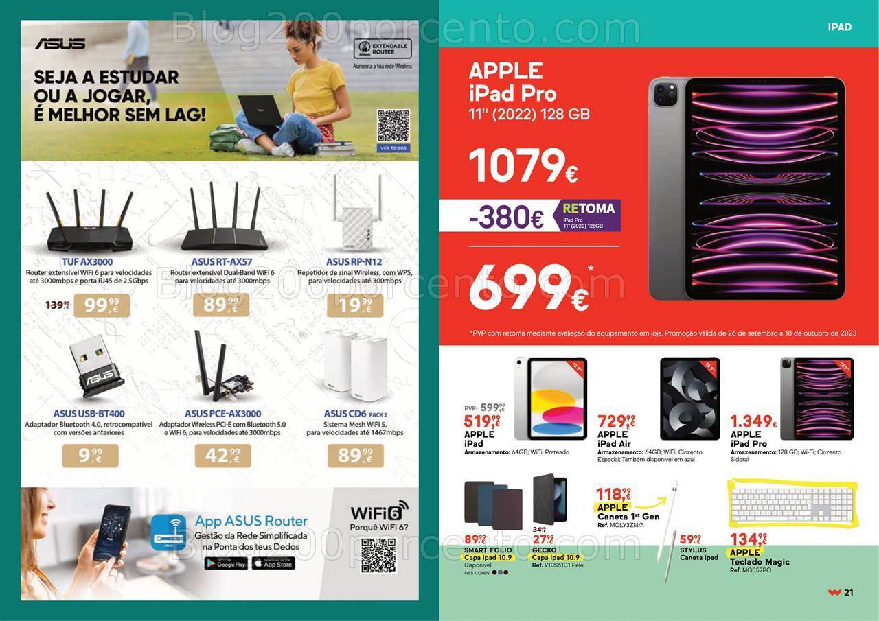 Antevisão Folheto WORTEN Especial Universidade Promoções até 17 outubro