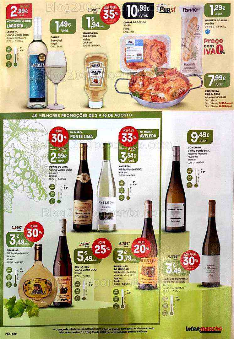 Antevisão Folheto INTERMARCHÉ Vinhos de Verão Promoções de 3 a 16 agosto