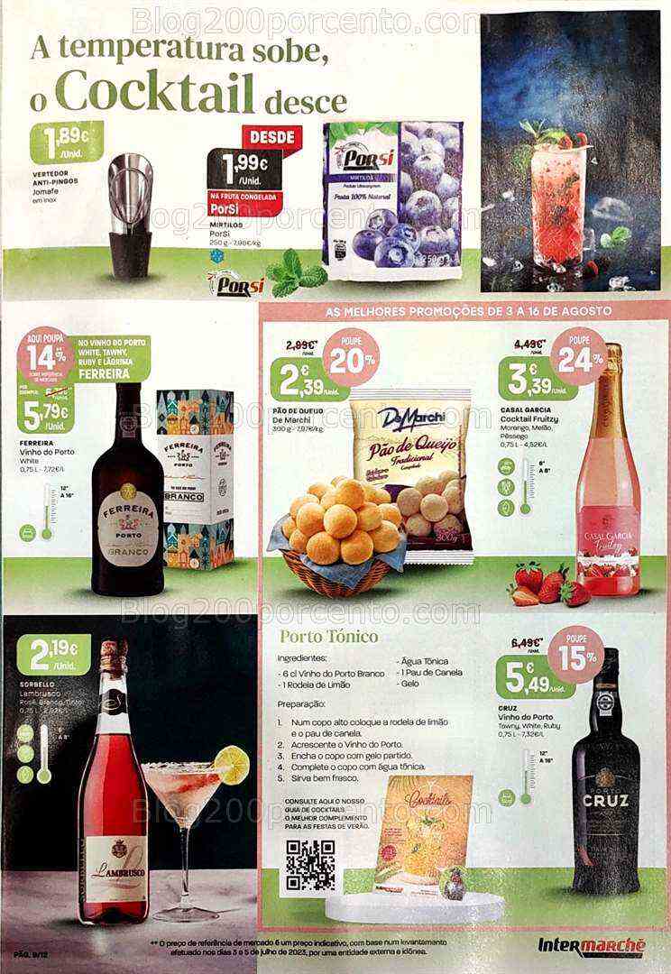 Antevisão Folheto INTERMARCHÉ Vinhos de Verão Promoções de 3 a 16 agosto