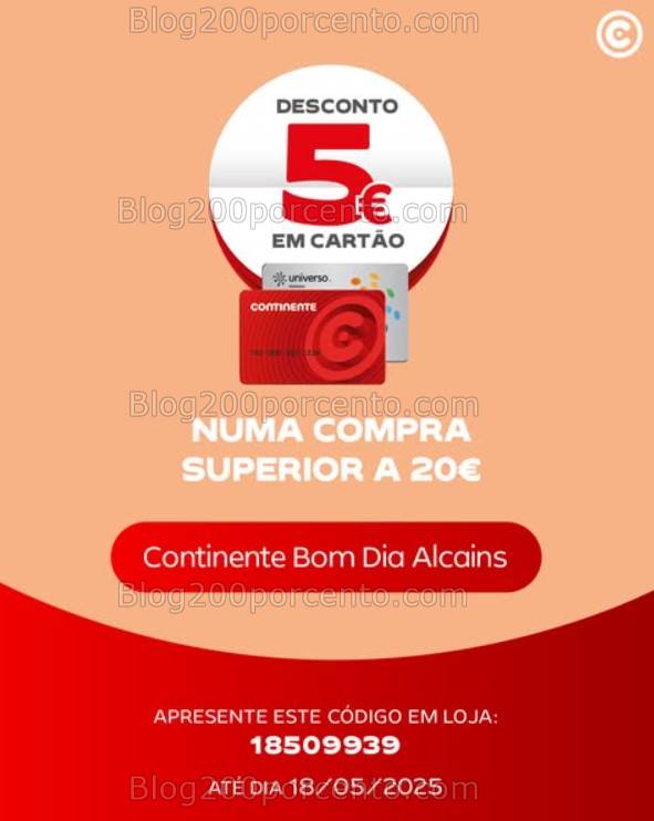 ALERTA - Novos códigos de desconto CONTINENTE Promoções de 12 a 18 maio