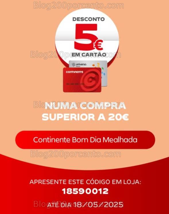 ALERTA - Novos códigos de desconto CONTINENTE Promoções de 12 a 18 maio