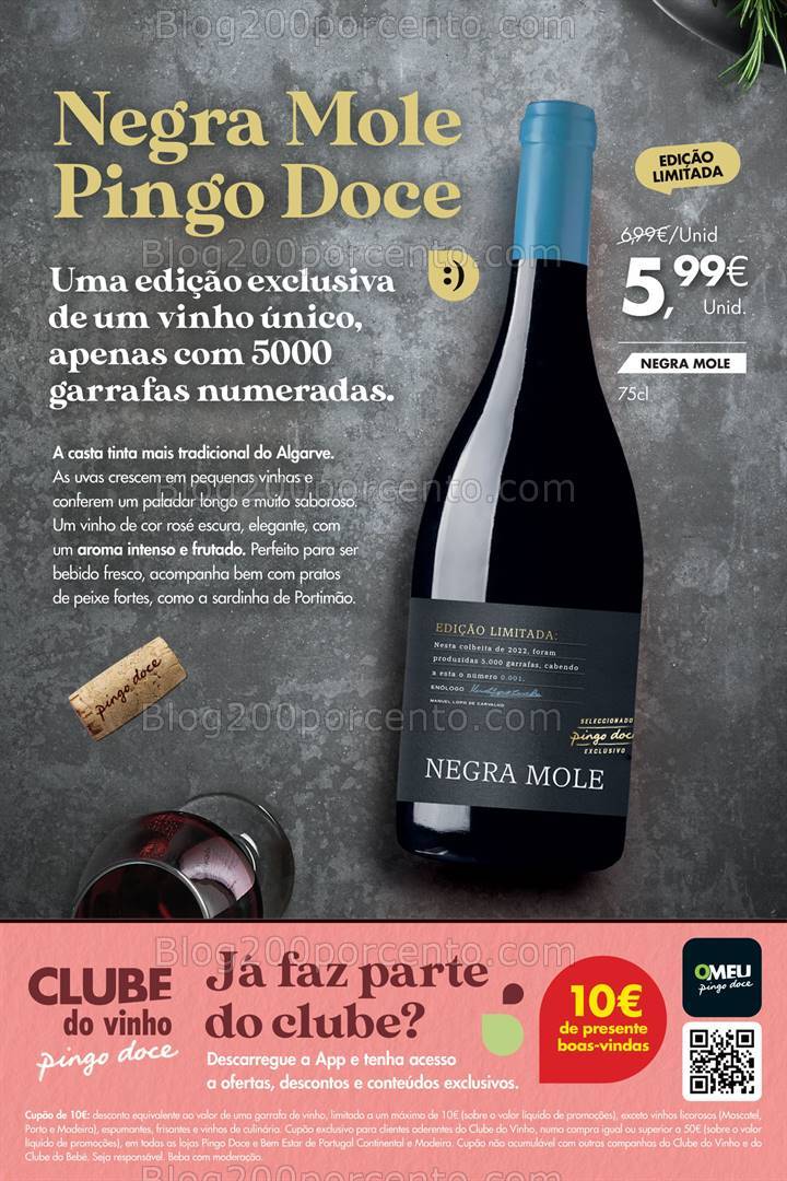 Antevisão Folheto PINGO DOCE Vinhos Promoções de 6 a 19 agosto