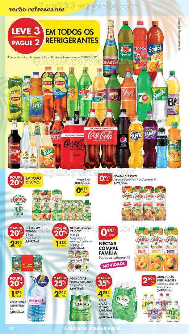 Antevisão Folheto PINGO DOCE Madeira Promoções de 18 a 24 julho