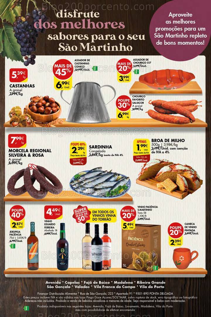 Antevisão Folheto PINGO DOCE Açores Promoções de 2 a 8 novembro