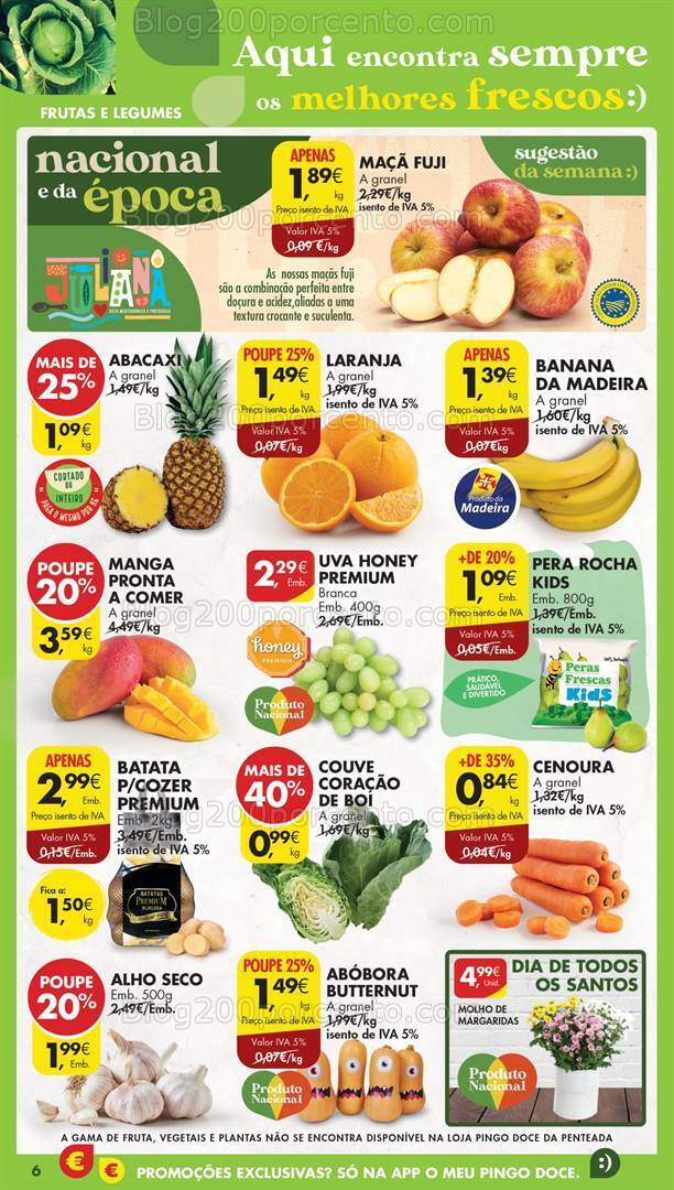 Antevisão Folheto PINGO DOCE Madeira Promoções de 31 outubro a 6 novembro
