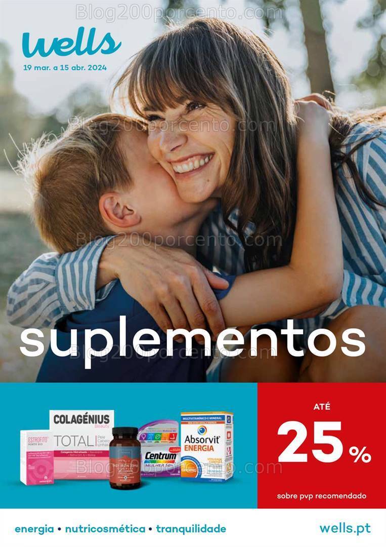 Antevisão Folheto WELLS Promoções de 19 março a 15 abril