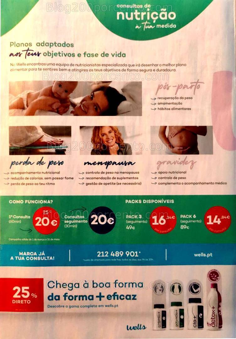 Antevisão Folheto WELLS Especial Mãe Promoções até 13 maio