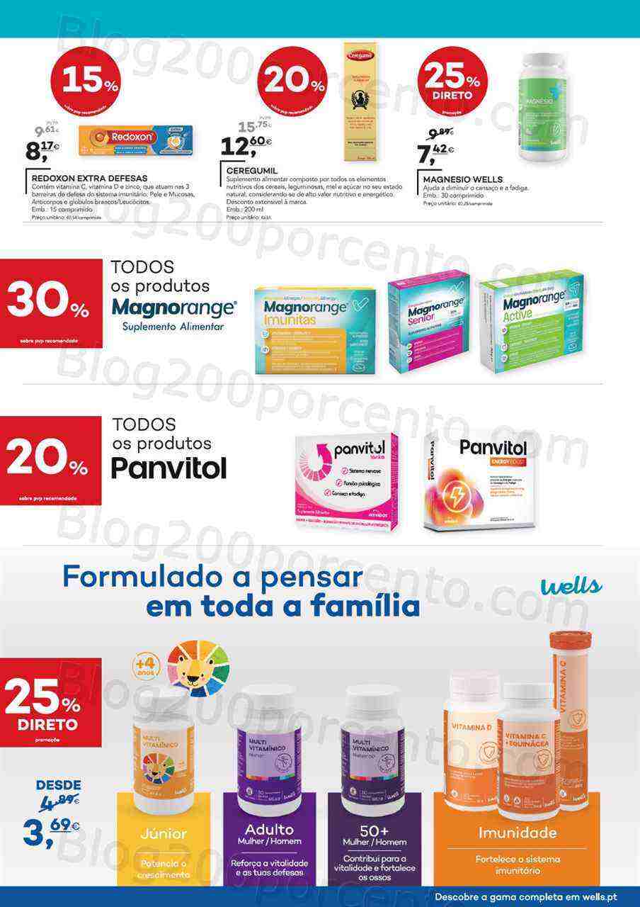 Antevisão Folheto WELLS Suplementos Promoções de 21 março a 17 abril