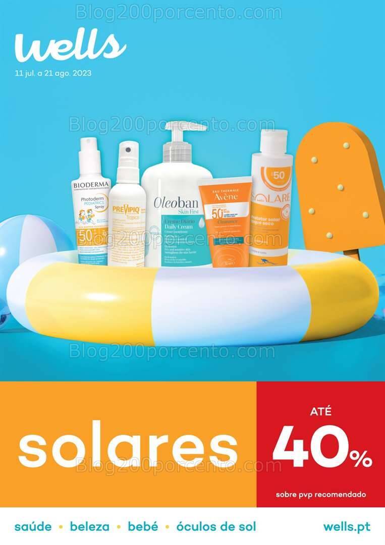 Antevisão Folheto WELLS Verão Promoções de 11 julho a 21 agosto
