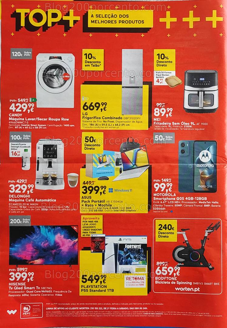 Antevisão Folheto WORTEN Promoções de 1 a 7 abril