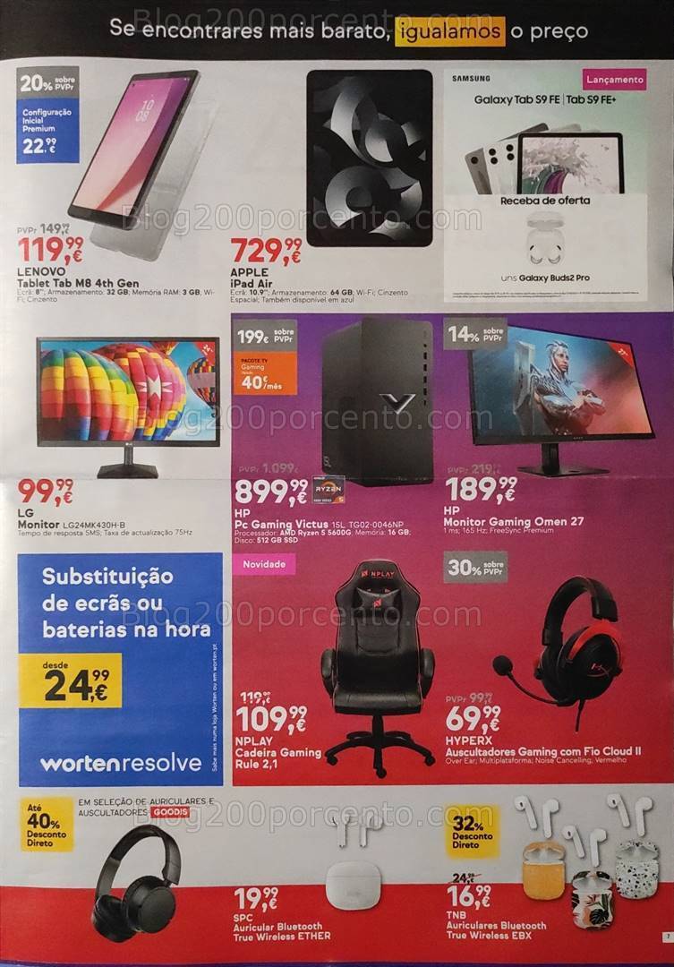 Antevisão Folheto WORTEN Promoções de 10 a 16 outubro