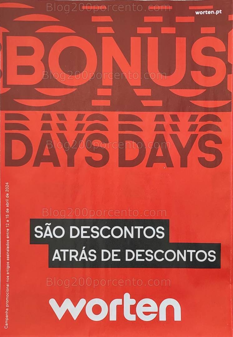 Antevisão Folheto WORTEN Promoções Fim de Semana - 12 a 15 abril