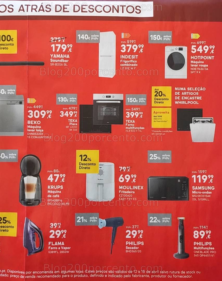 Antevisão Folheto WORTEN Promoções Fim de Semana - 12 a 15 abril