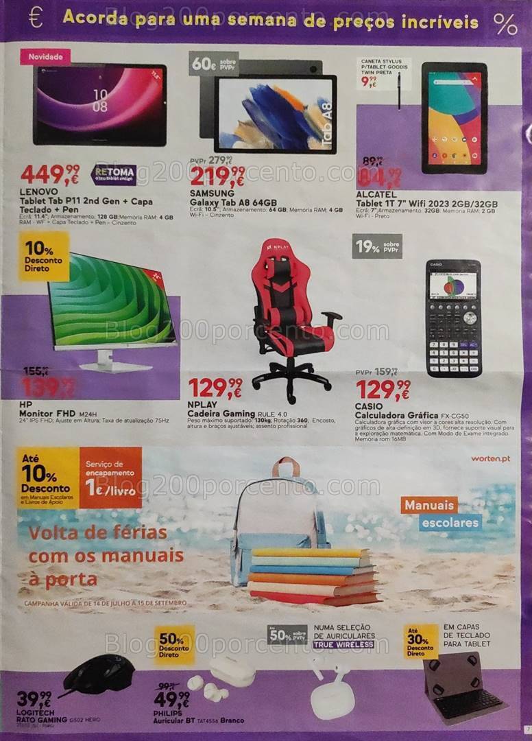 Antevisão Folheto WORTEN Promoções de 12 a 18 setembro