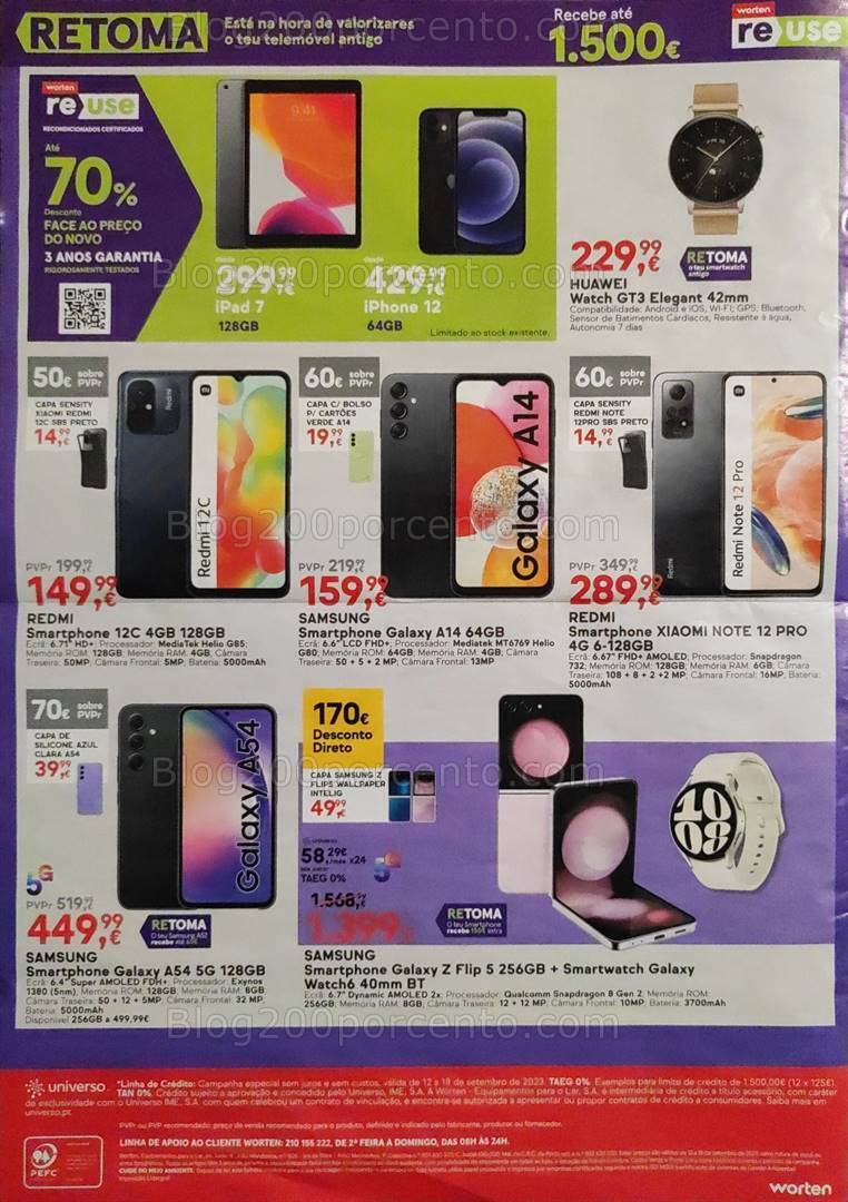 Antevisão Folheto WORTEN Promoções de 12 a 18 setembro