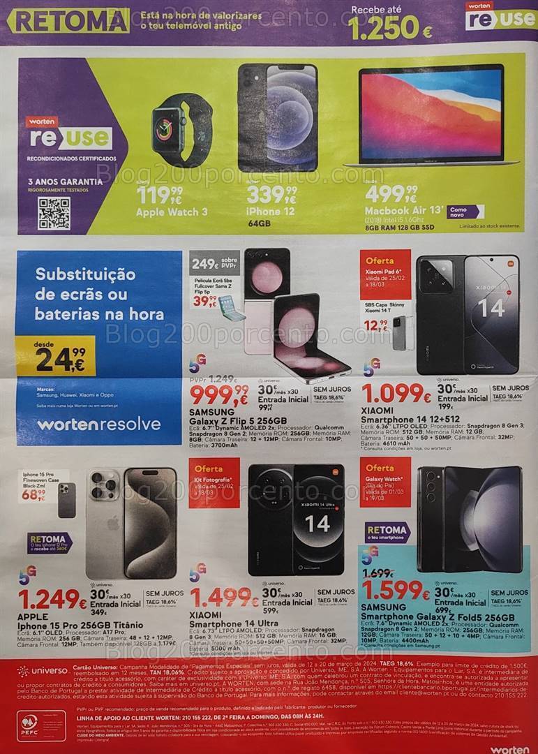 Antevisão Folheto WORTEN Promoções de 12 a 20 março